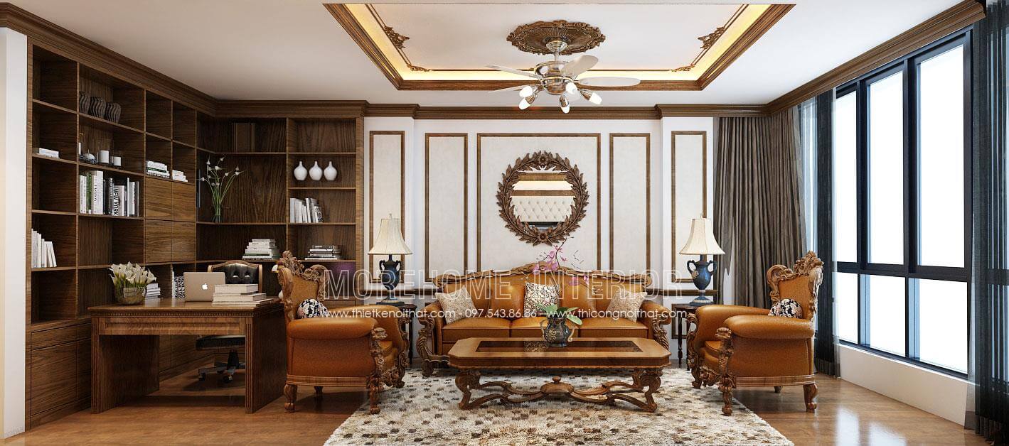 Sofa tân cổ điển đẹp phù hợp với nhiều không gian sofa tân cổ điển