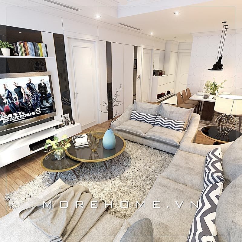 Sự góp mặt của bộ sofa êm ái mang đến cảm giác thư giãn thoải mái mỗi khi sử dụng.